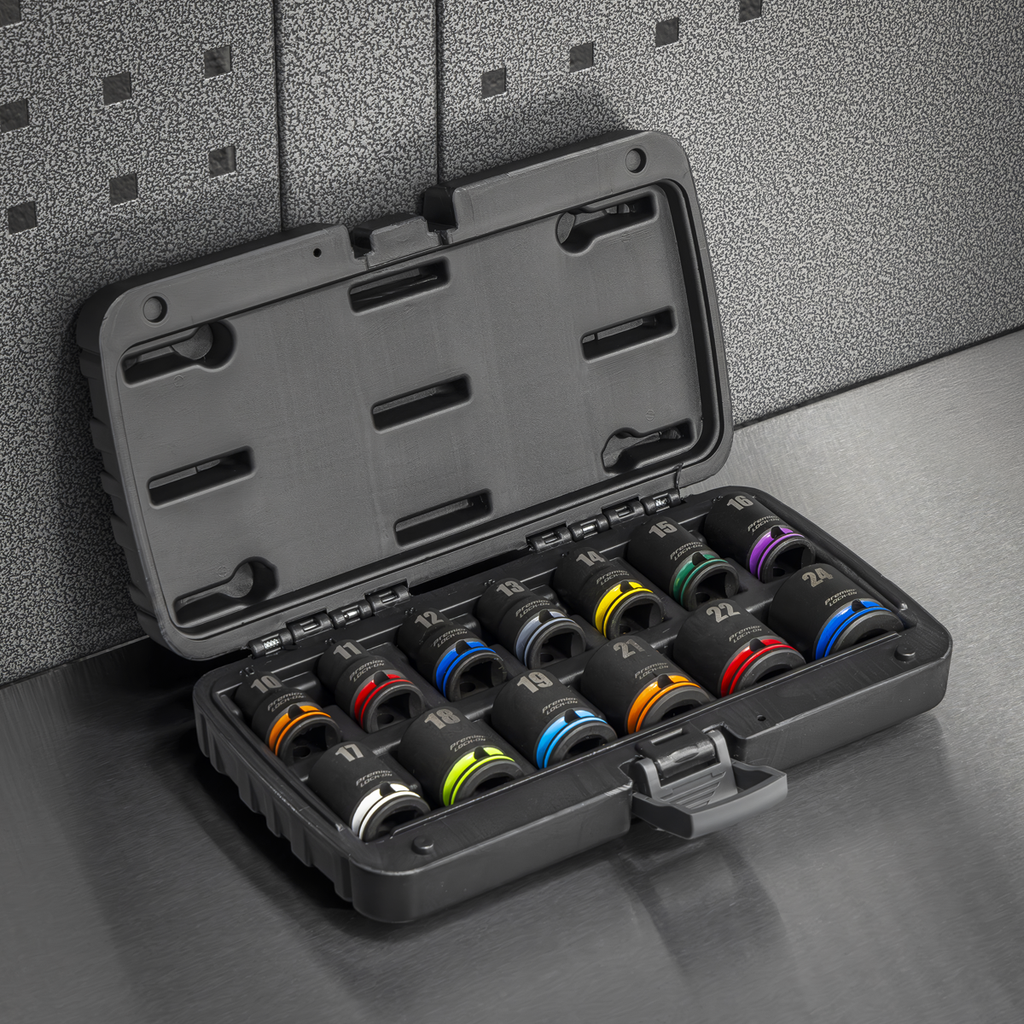 Lock-On™ Impact Socket Set 1/2"Sq Drive 13pc AK56160M
