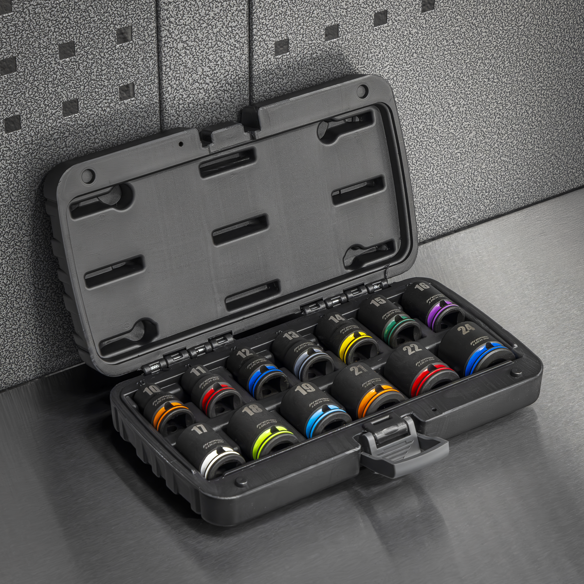 Lock-On™ Impact Socket Set 1/2"Sq Drive 13pc AK56160M