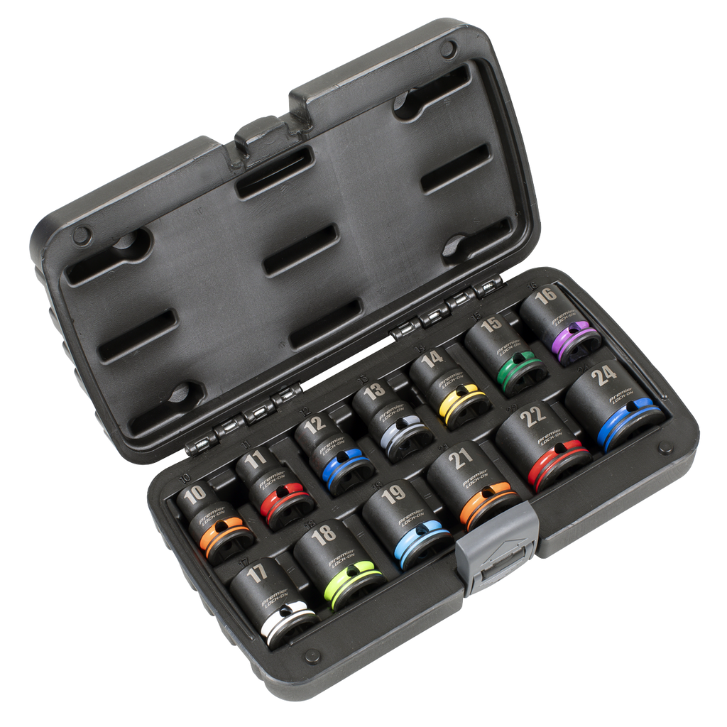 Lock-On™ Impact Socket Set 1/2"Sq Drive 13pc AK56160M