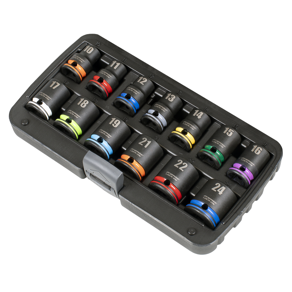 Lock-On™ Impact Socket Set 1/2"Sq Drive 13pc AK56160M