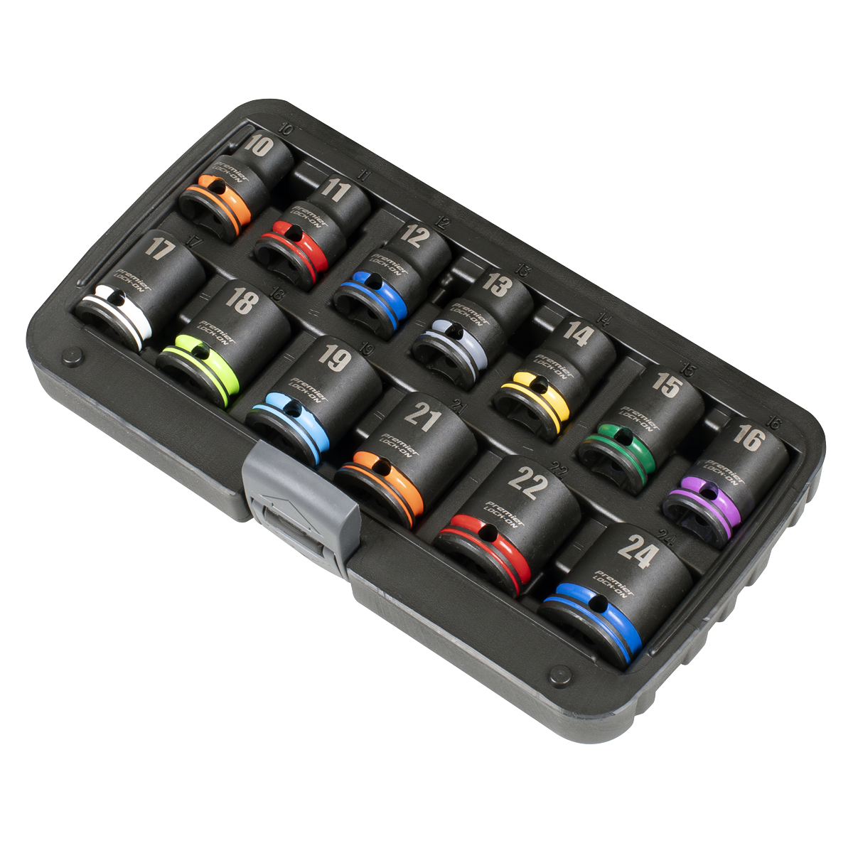 Lock-On™ Impact Socket Set 1/2"Sq Drive 13pc AK56160M