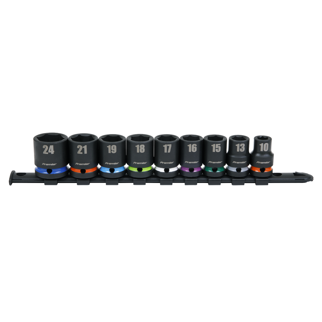Impact Socket Set 1/2"Sq Drive 9pc AK5618M