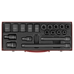 Impact Socket Set 1/2"Sq Drive 19pc AK5619M