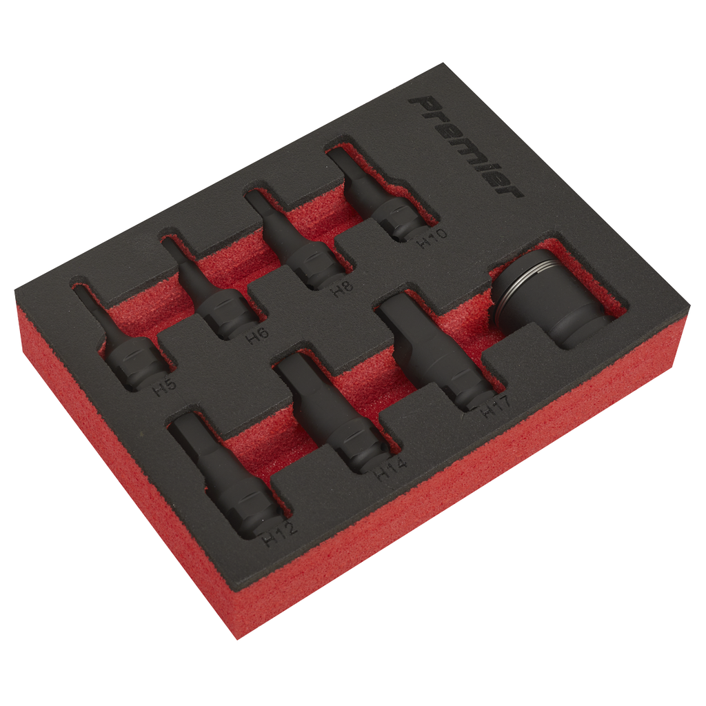 Hex Impact Socket Bit Set 3/8"Sq Drive 8pc AK5620