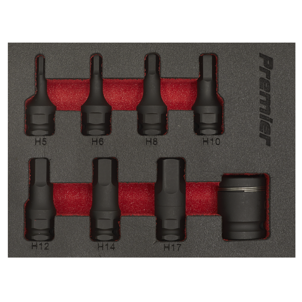 Hex Impact Socket Bit Set 3/8"Sq Drive 8pc AK5620