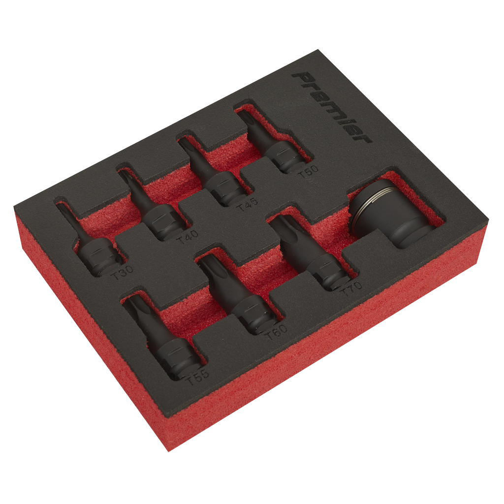 TRX-Star* Impact Socket Bit Set 3/8"Sq Drive 8pc AK5621