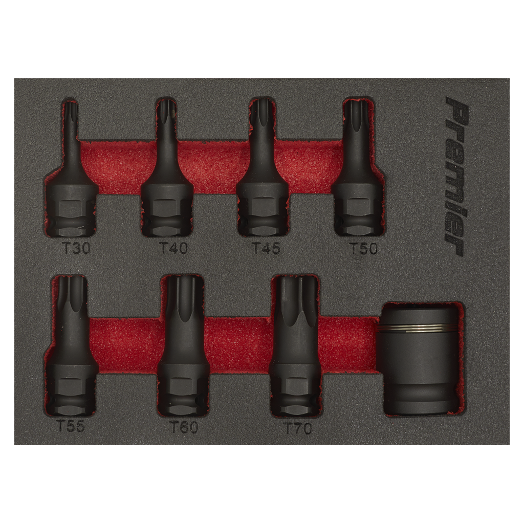 TRX-Star* Impact Socket Bit Set 3/8"Sq Drive 8pc AK5621