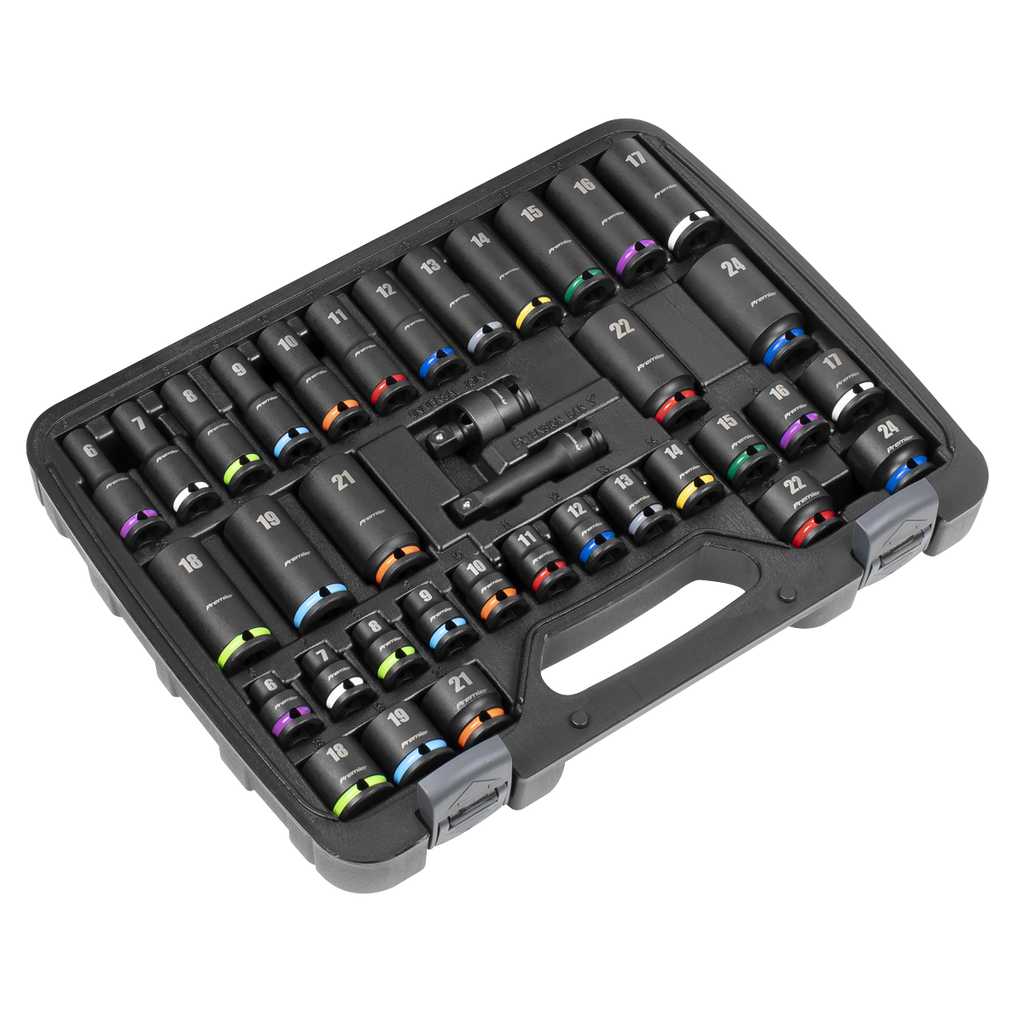 Impact Socket Set 3/8"Sq Drive 36pc AK5633M