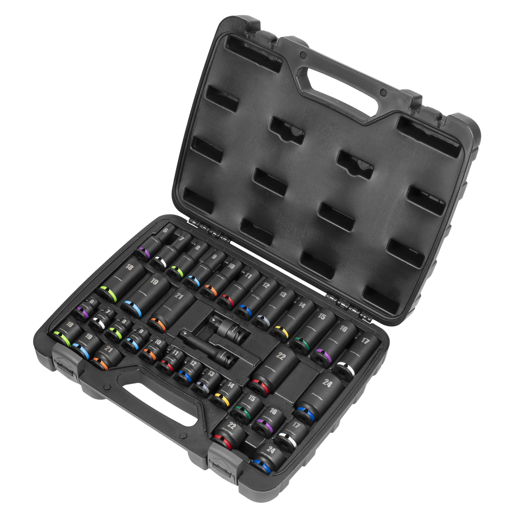 Impact Socket Set 3/8"Sq Drive 36pc AK5633M