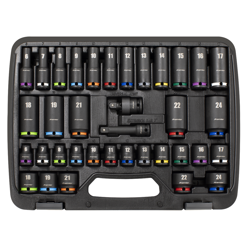 Impact Socket Set 3/8"Sq Drive 36pc AK5633M