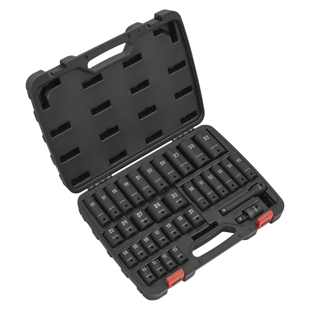 Impact Socket Set 1/2"Sq Drive 34pc AK5634M