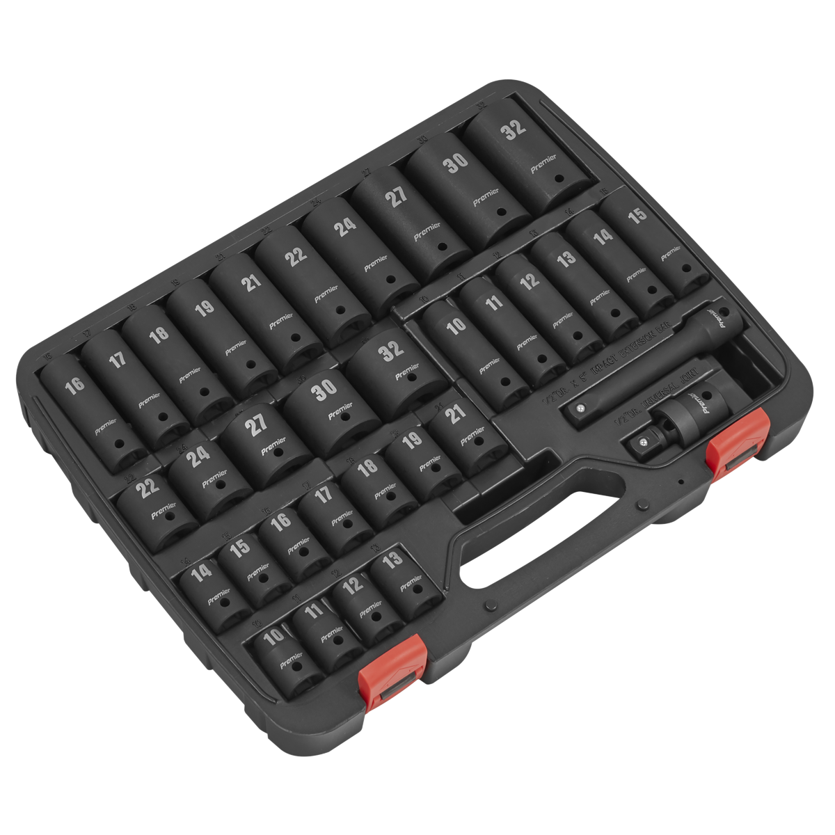 Impact Socket Set 1/2"Sq Drive 34pc AK5634M
