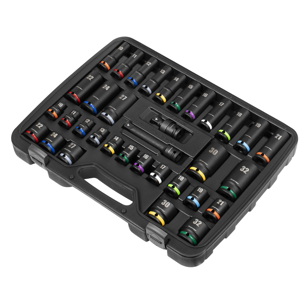 Impact Socket Set 1/2"Sq Drive 34pc AK5635M