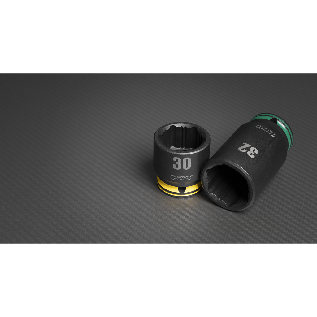 Lock-On™ Standard & Deep Impact Socket Set 1/2"Sq Drive 34pc AK5636M