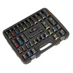 Lock-On™ Standard & Deep Impact Socket Set 1/2"Sq Drive 34pc AK5636M