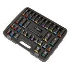 Lock-On™ Standard & Deep Impact Socket Set 1/2"Sq Drive 34pc AK5636M