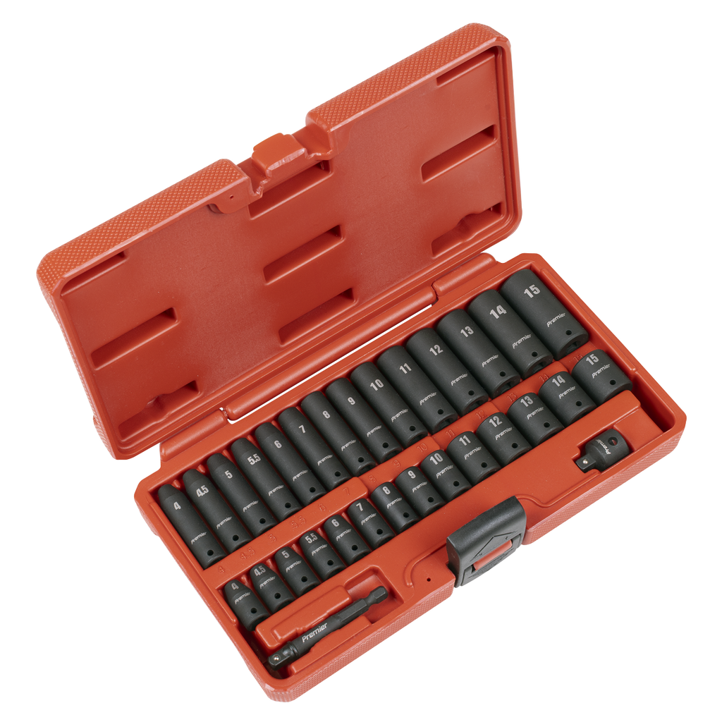 Impact Socket Set 1/4"Sq Drive 30pc AK5640M