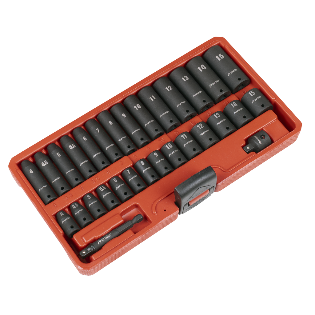 Impact Socket Set 1/4"Sq Drive 30pc AK5640M