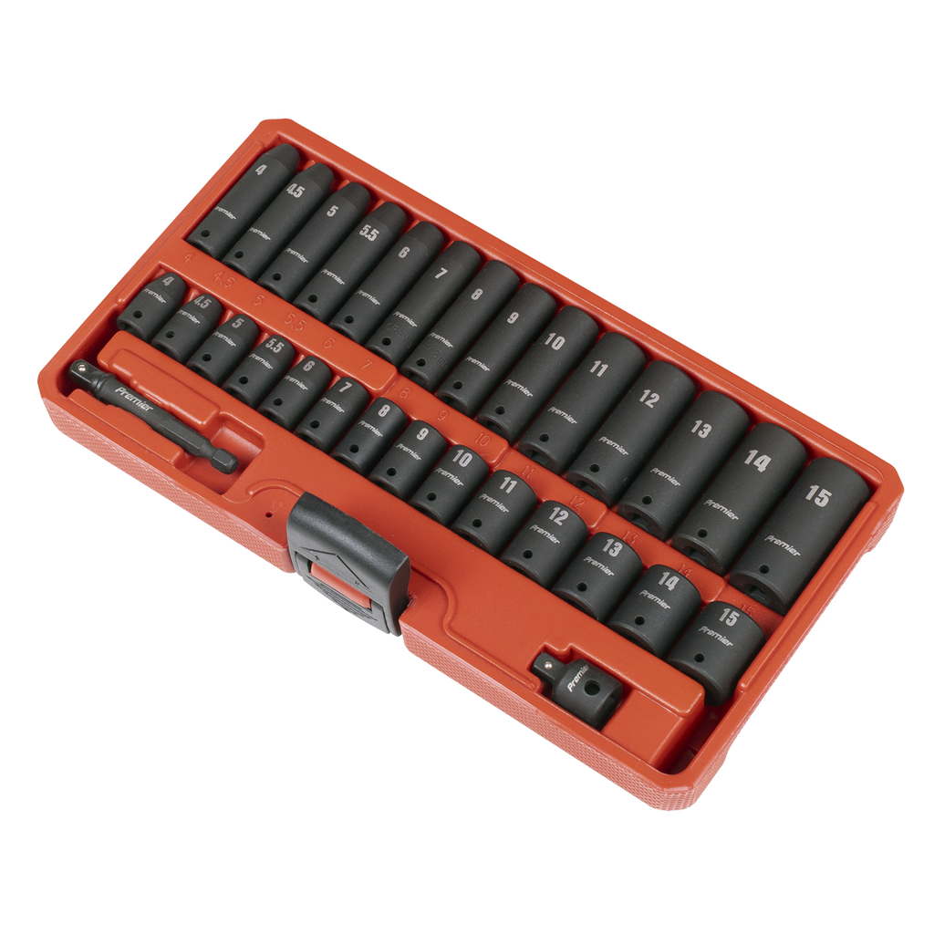 Impact Socket Set 1/4"Sq Drive 30pc AK5640M