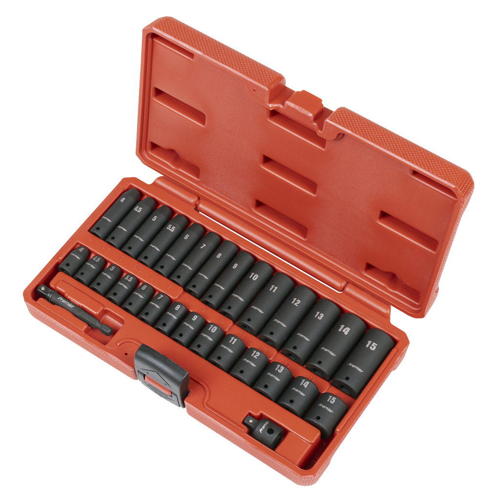 Impact Socket Set 1/4"Sq Drive 30pc AK5640M