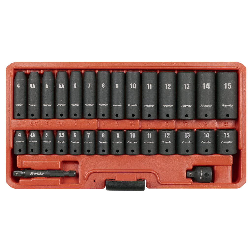 Impact Socket Set 1/4"Sq Drive 30pc AK5640M