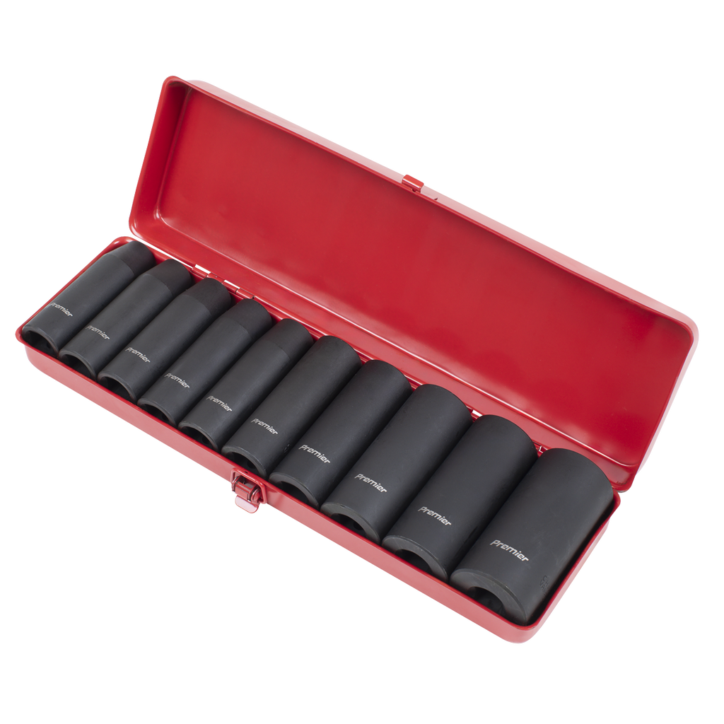 Deep Impact Socket Set 1/2"Sq Drive 10pc AK58/11M