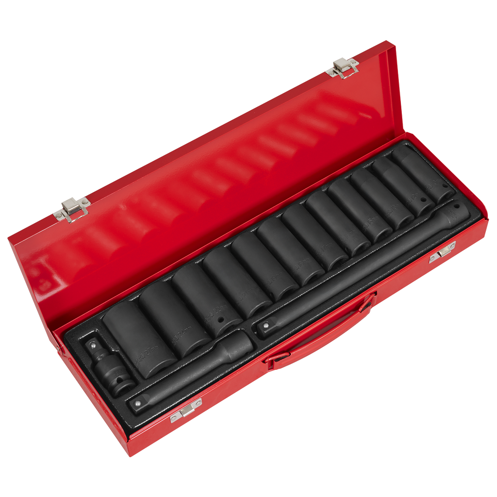 Deep Impact Socket Set 1/2"Sq Drive 15pc AK5815M