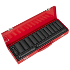 Deep Impact Socket Set 1/2"Sq Drive 15pc AK5815M