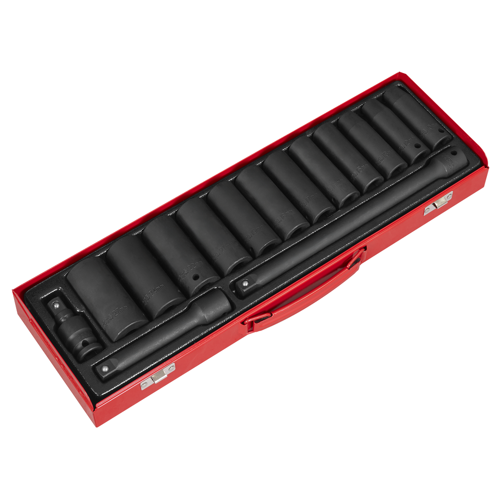 Deep Impact Socket Set 1/2"Sq Drive 15pc AK5815M