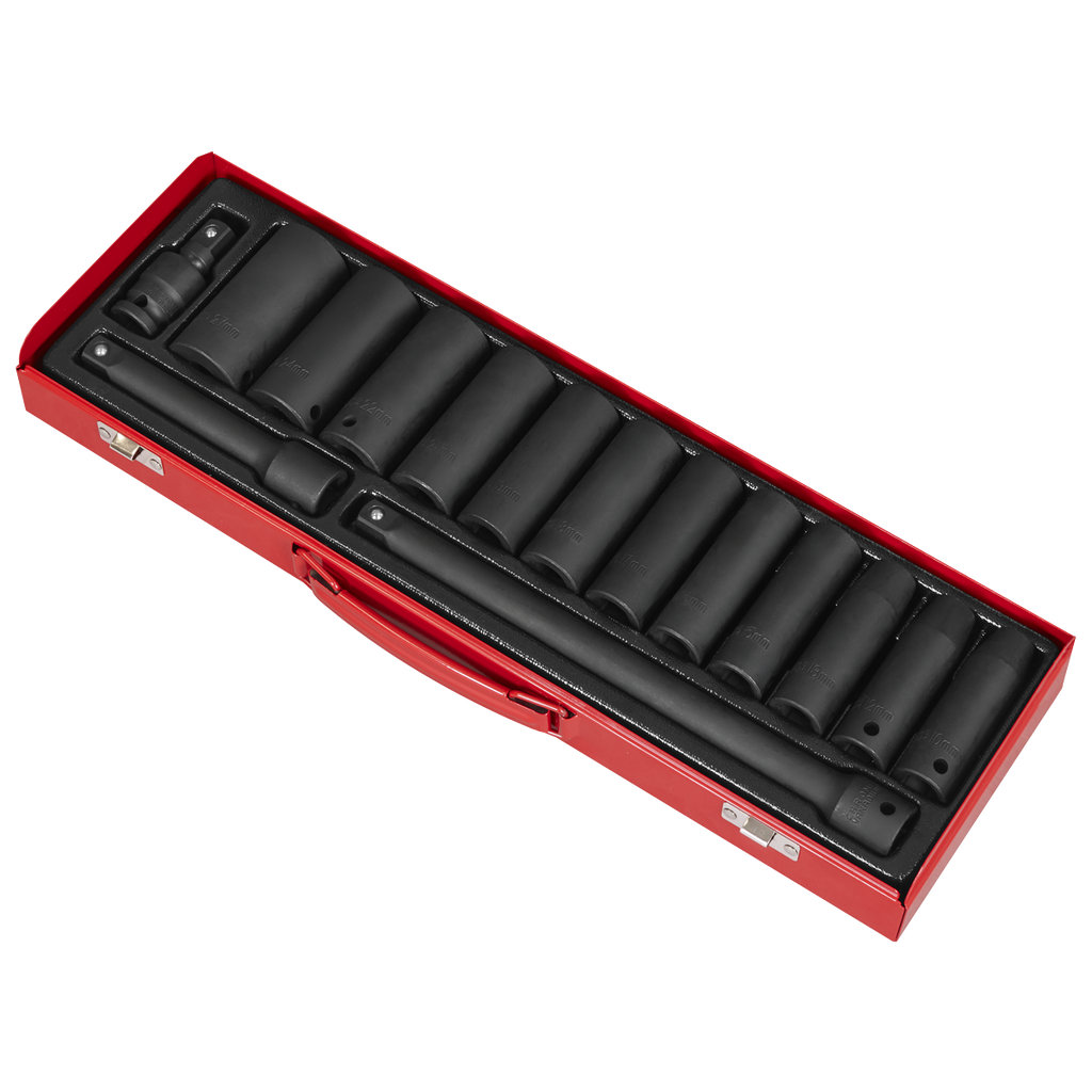 Deep Impact Socket Set 1/2"Sq Drive 15pc AK5815M