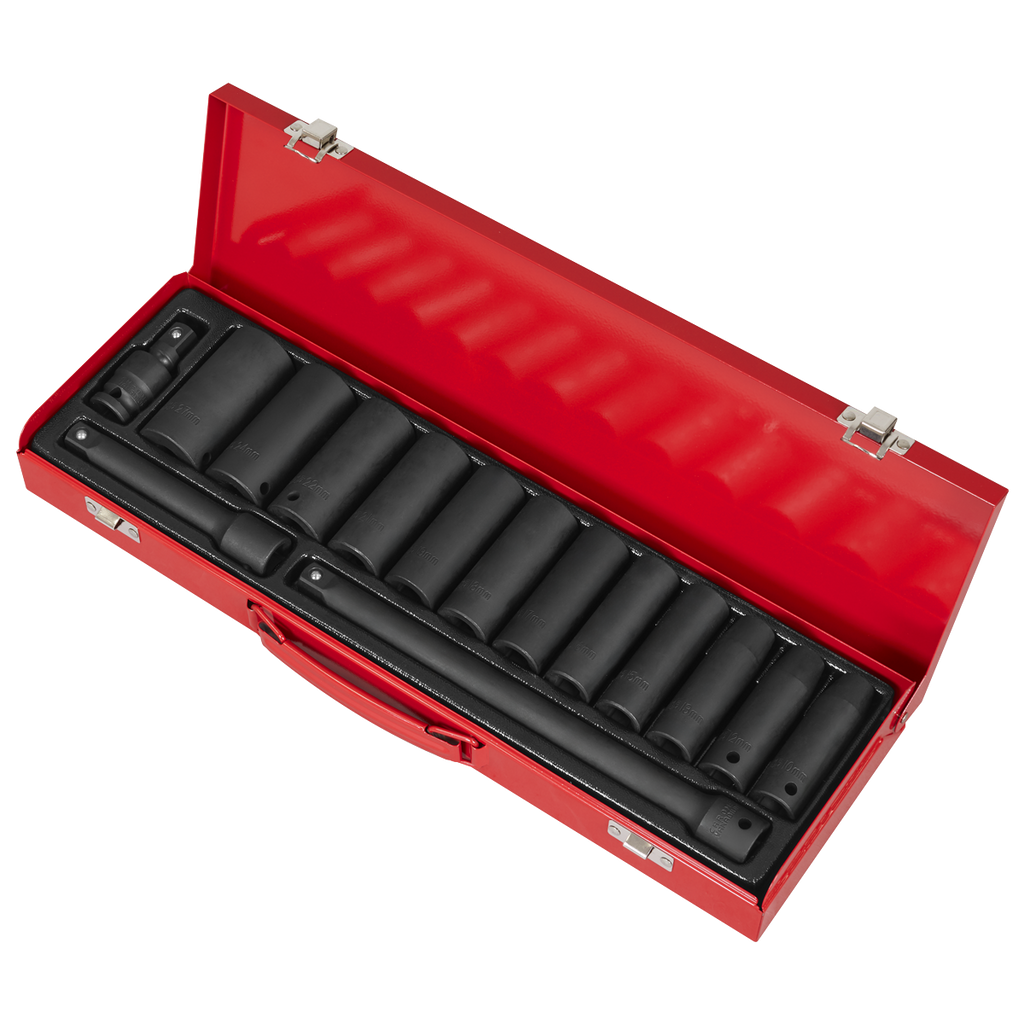 Deep Impact Socket Set 1/2"Sq Drive 15pc AK5815M