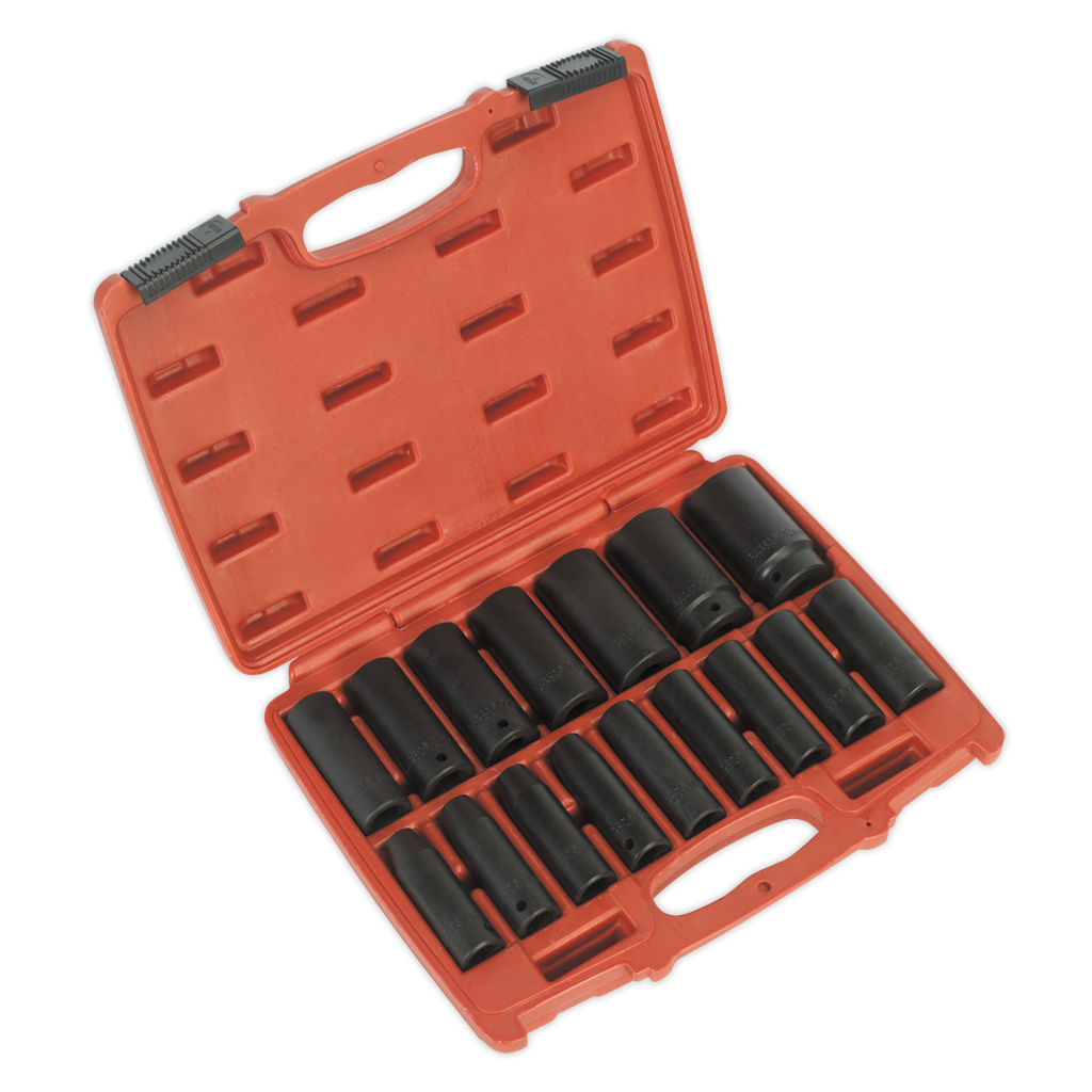 Deep Impact Socket Set 1/2"Sq Drive 16pc AK5816M