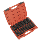 Deep Impact Socket Set 1/2"Sq Drive 16pc AK5816M