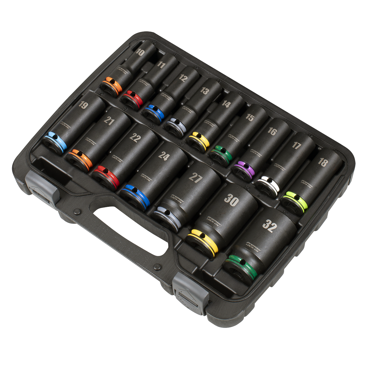 Lock-On™ Deep Impact Socket Set 1/2"Sq Drive 16pc AK58170M