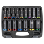 Lock-On™ Deep Impact Socket Set 1/2"Sq Drive 16pc AK58170M