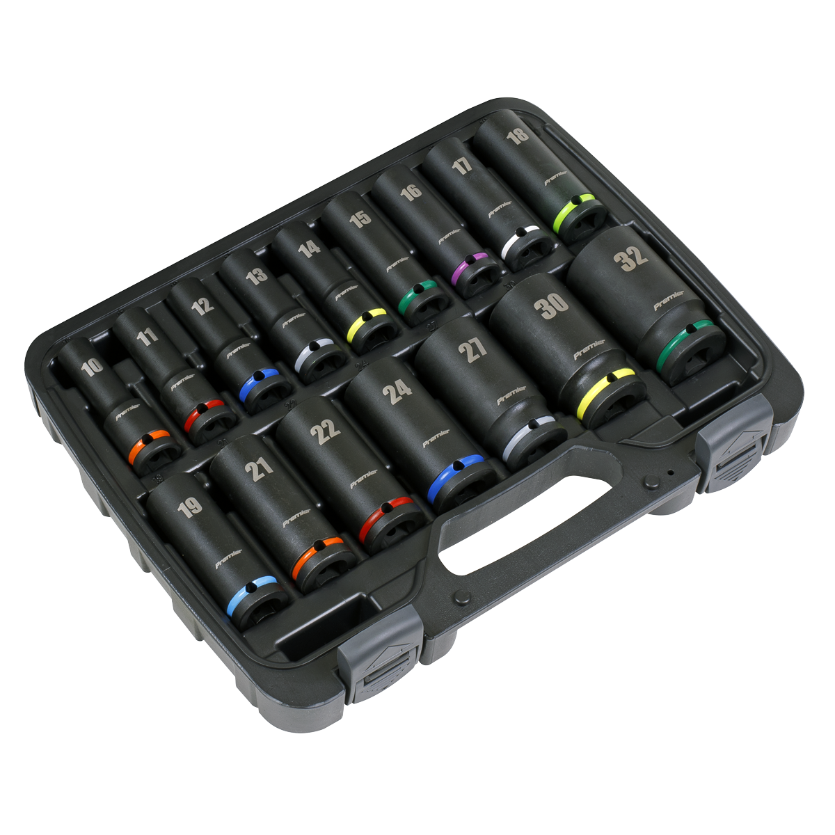 Deep Impact Socket Set 1/2"Sq Drive 16pc AK5818M