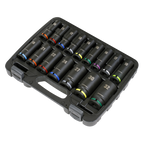Deep Impact Socket Set 1/2"Sq Drive 16pc AK5818M