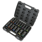 Deep Impact Socket Set 1/2"Sq Drive 16pc AK5818M