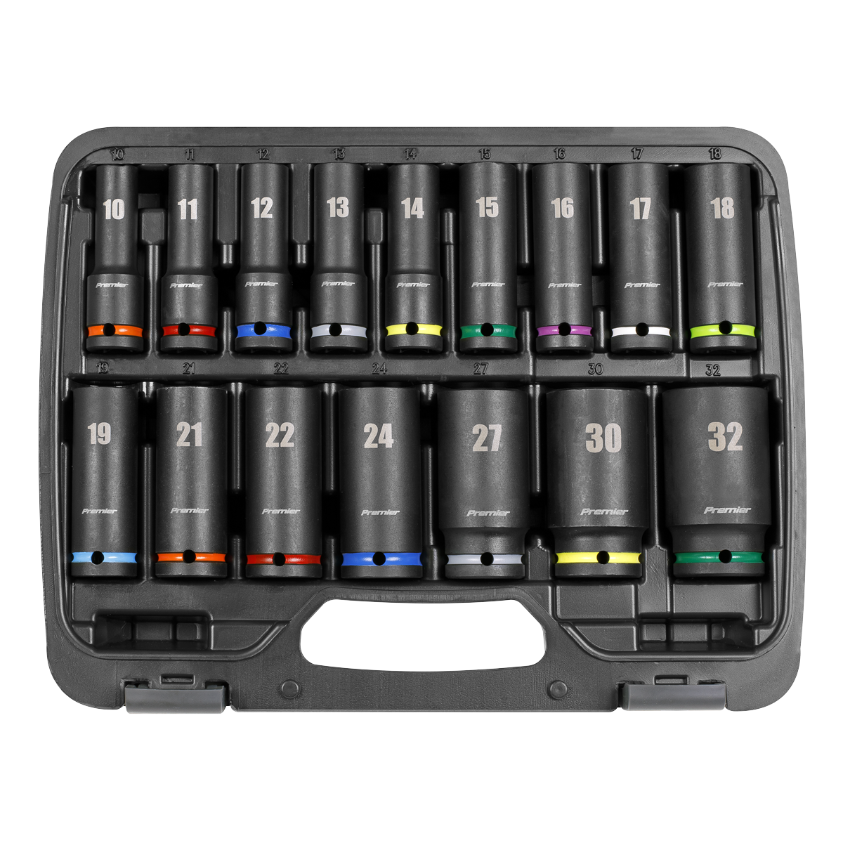 Deep Impact Socket Set 1/2"Sq Drive 16pc AK5818M