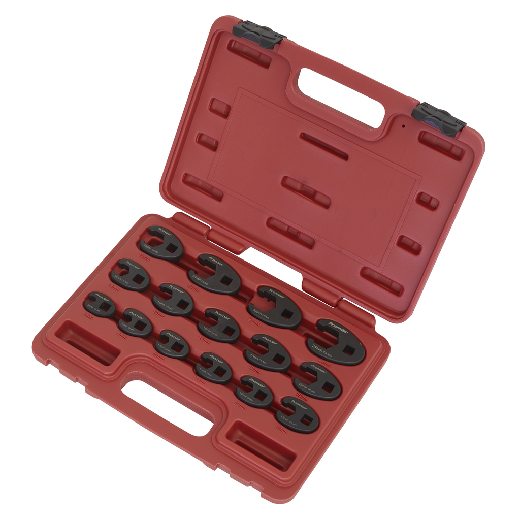 Crow's Foot Spanner Set 3/8"Sq Drive 15pc AK5983
