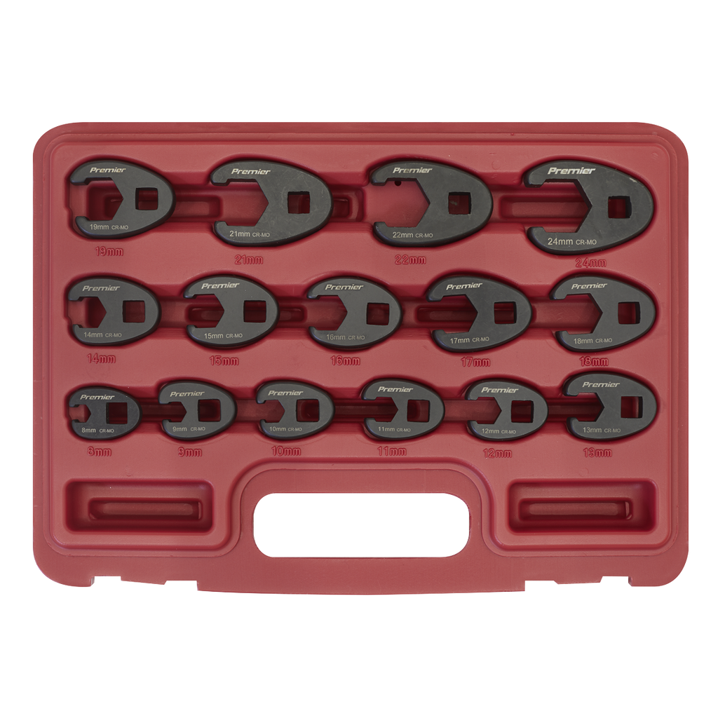Crow's Foot Spanner Set 3/8"Sq Drive 15pc AK5983