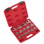 Crow's Foot Open-End Spanner Set 3/8"Sq Drive 15pc AK59891