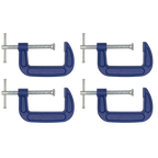 G-Clamp Set 75mm 4pc AK60034