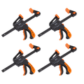Ratchet Bar Clamp Set 150mm 4pc AK61014