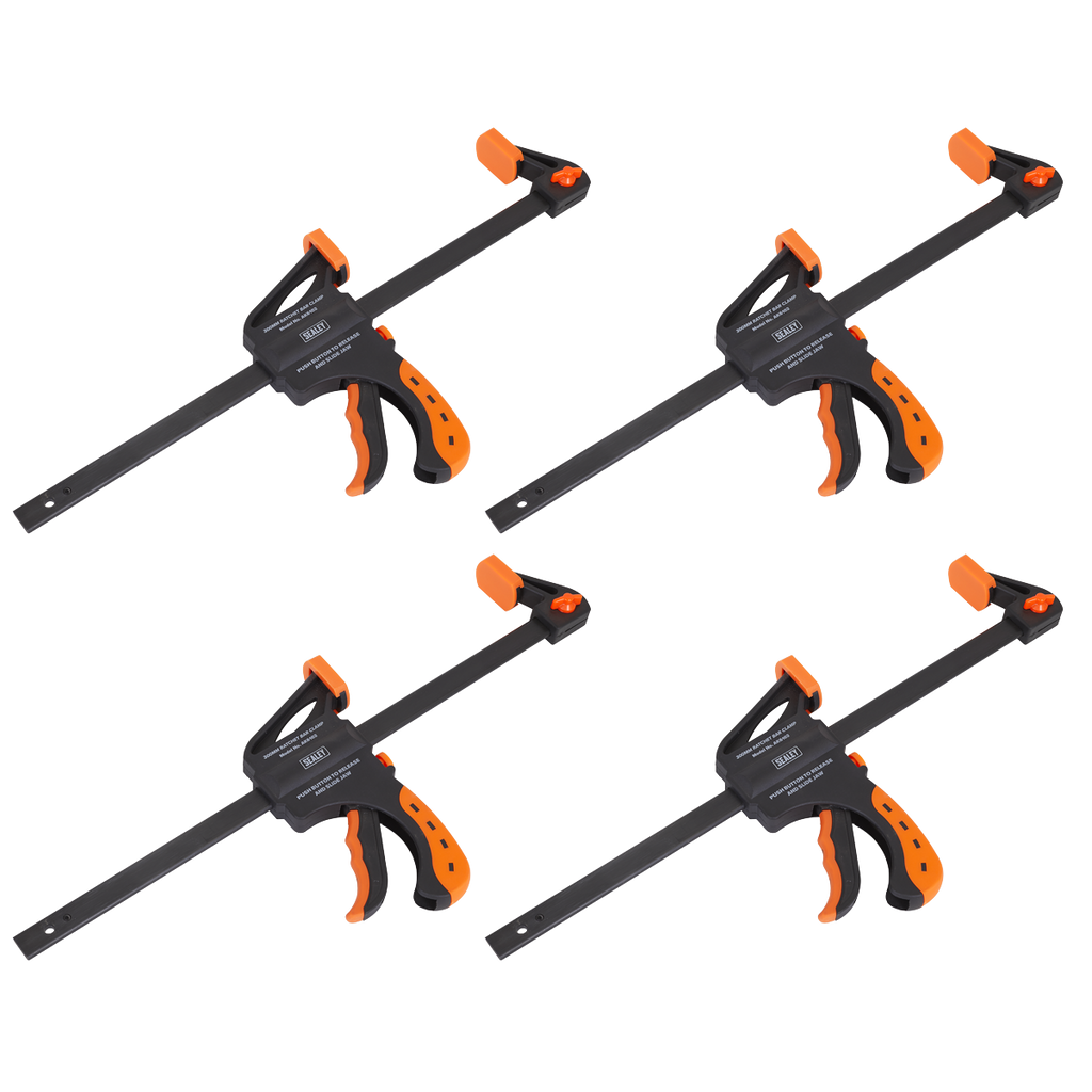 Ratchet Bar Clamp Set 300mm 4pc AK61024
