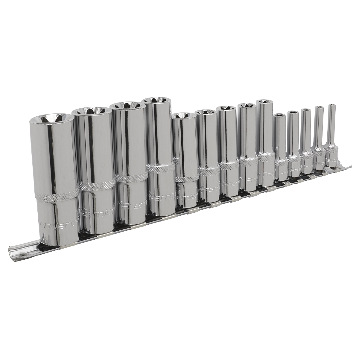 TRX-Star* Deep Socket Set 1/4", 3/8" & 1/2"Sq Drive E4-E24 14pc AK6114