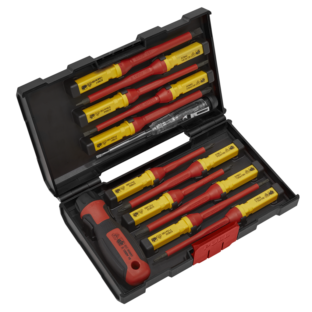 Interchangeable Screwdriver Set 13pc - VDE Approved AK6128
