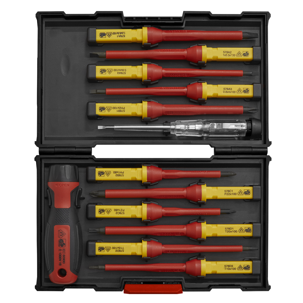 Interchangeable Screwdriver Set 13pc - VDE Approved AK6128