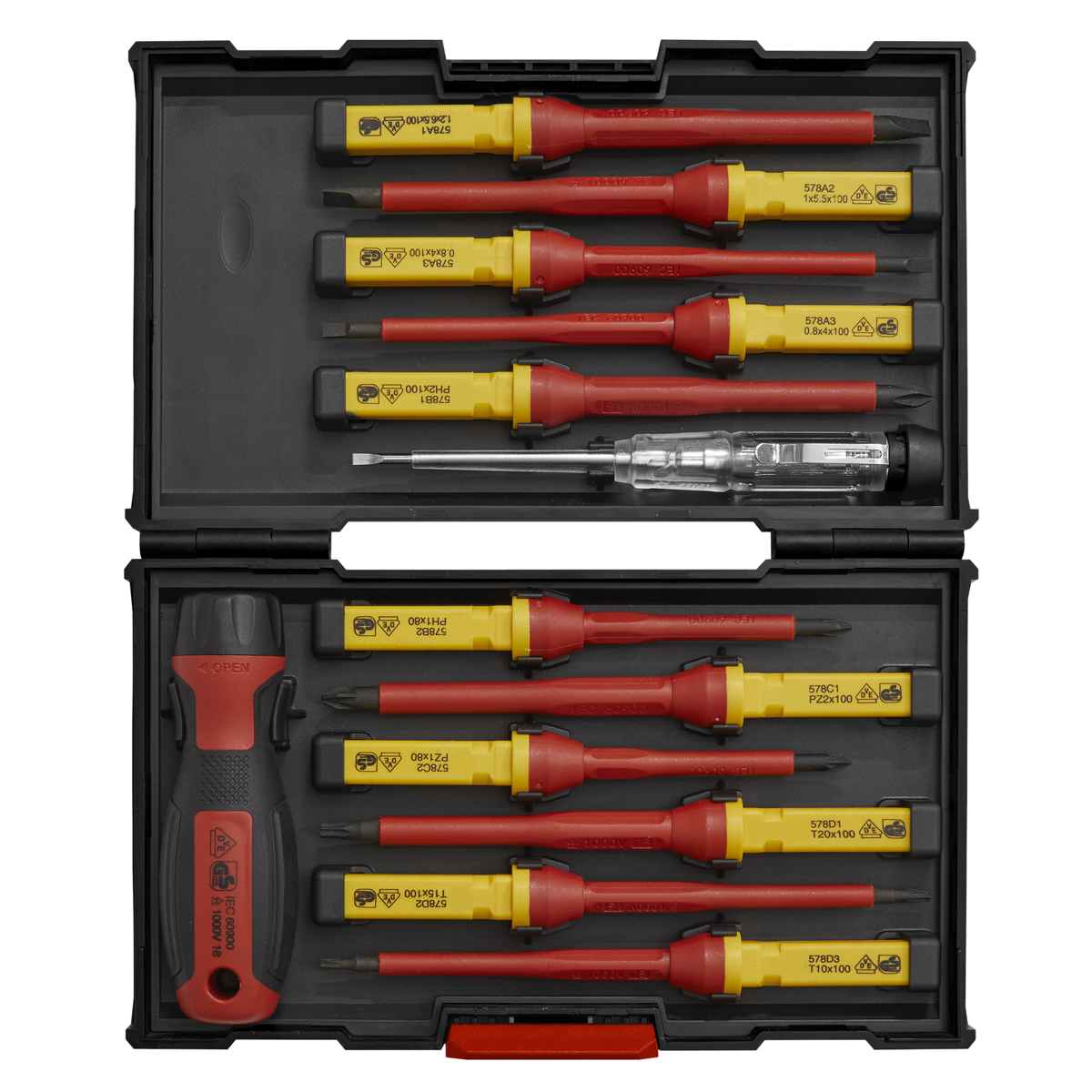 Interchangeable Screwdriver Set 13pc - VDE Approved AK6128