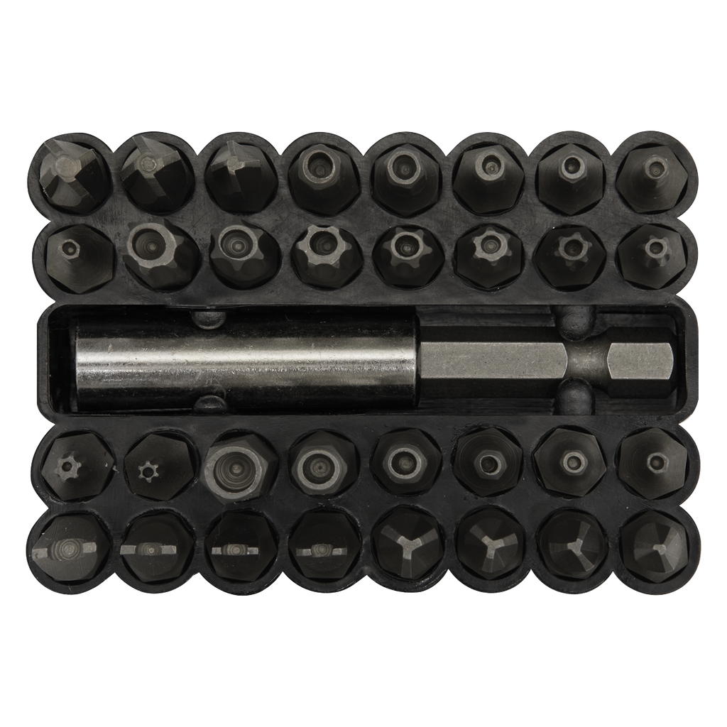 Power Tool Security Bit & Magnetic Adaptor Set 33pc AK614